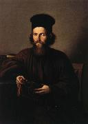 Nicolae Grigorescu Portrait of the Monk Isaia Piersiceanu oil painting reproduction